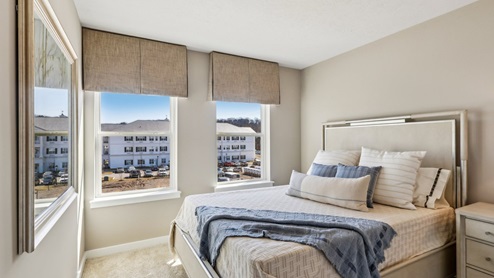 Secondary bedroom with two large windows