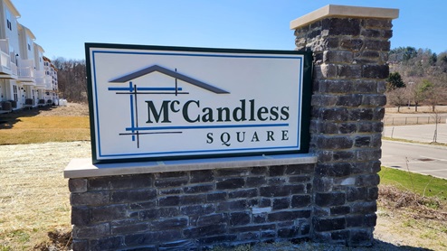 McCandless Square monument