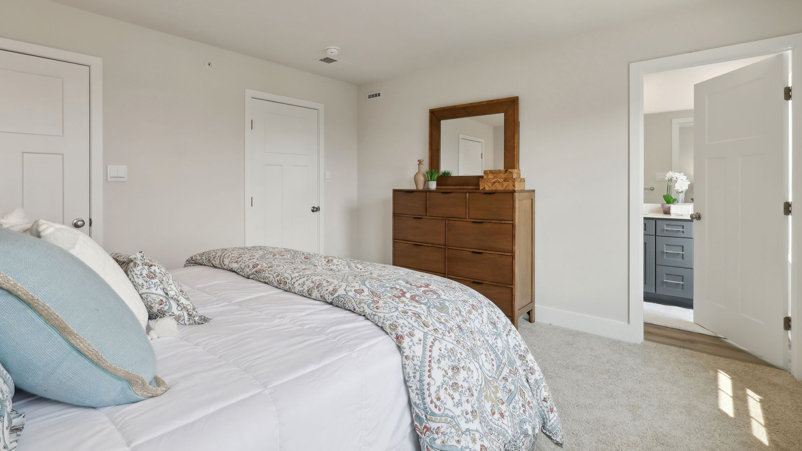 Primary bedroom with closet