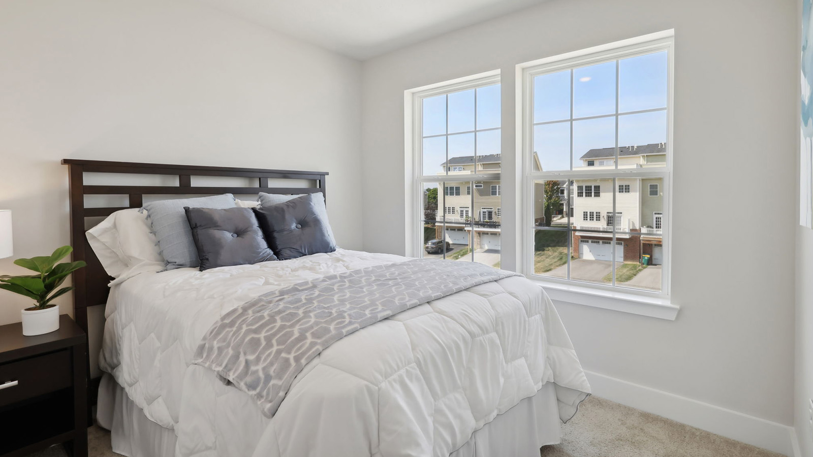 Secondary bedroom with large window