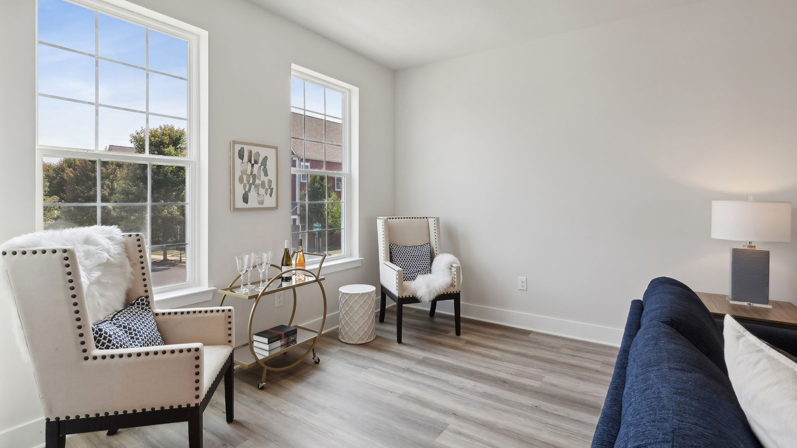 Seating area in living space