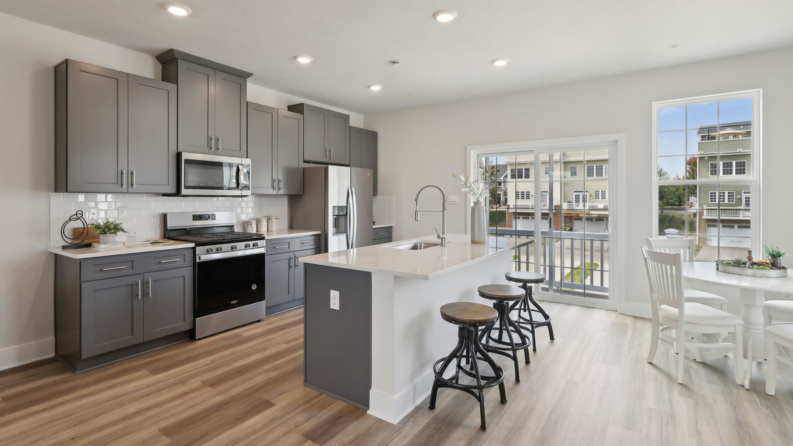 kitchen with stainless steel appliances
