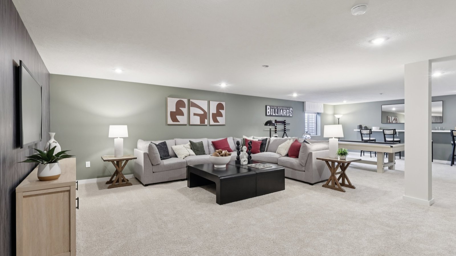 Hanover large finished basement