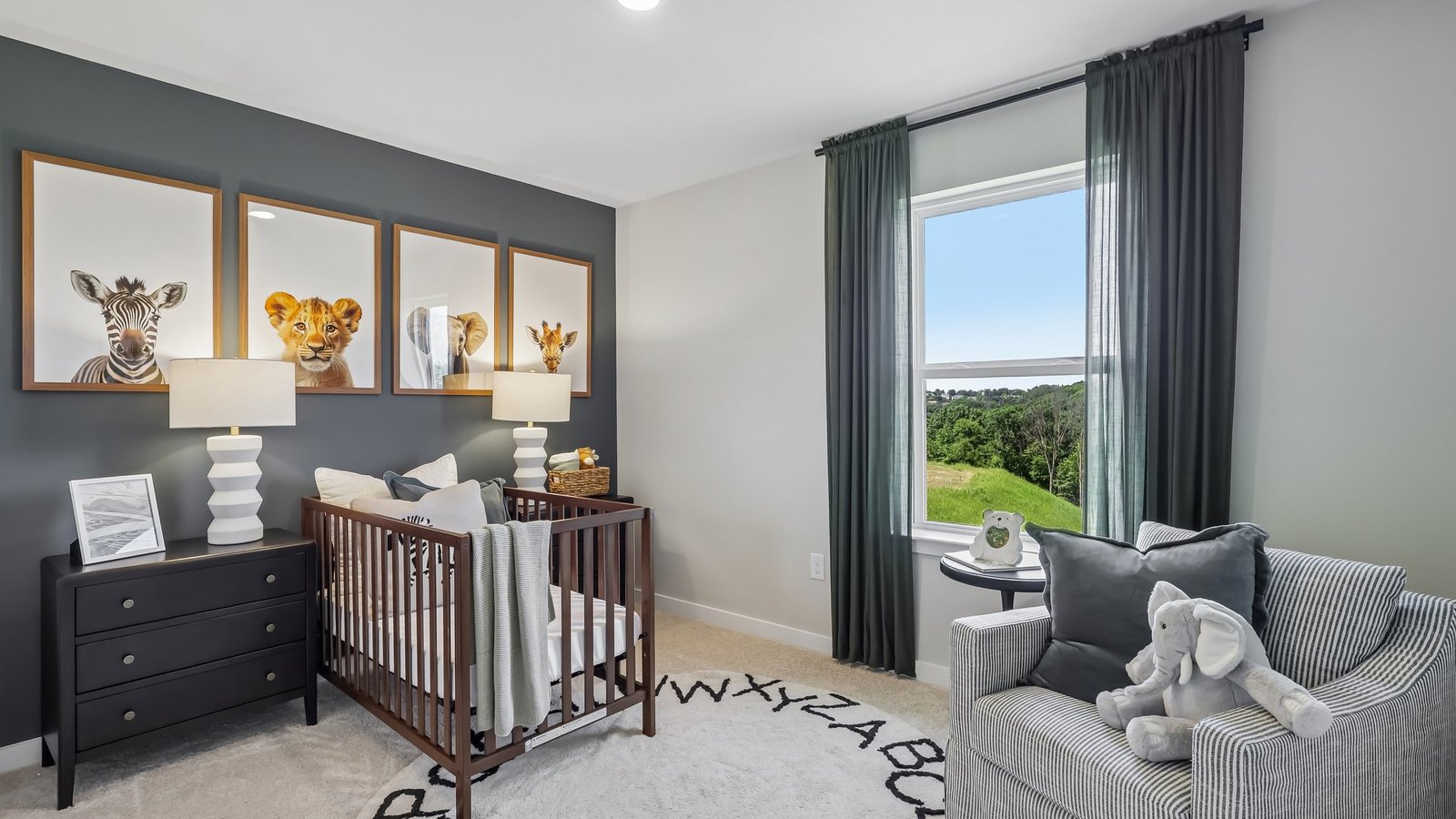 Spacious second bedroom with window