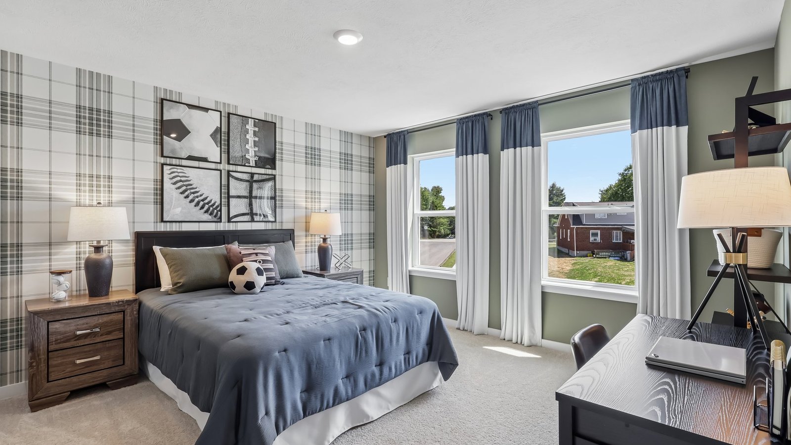 Secondary bedroom with two windows