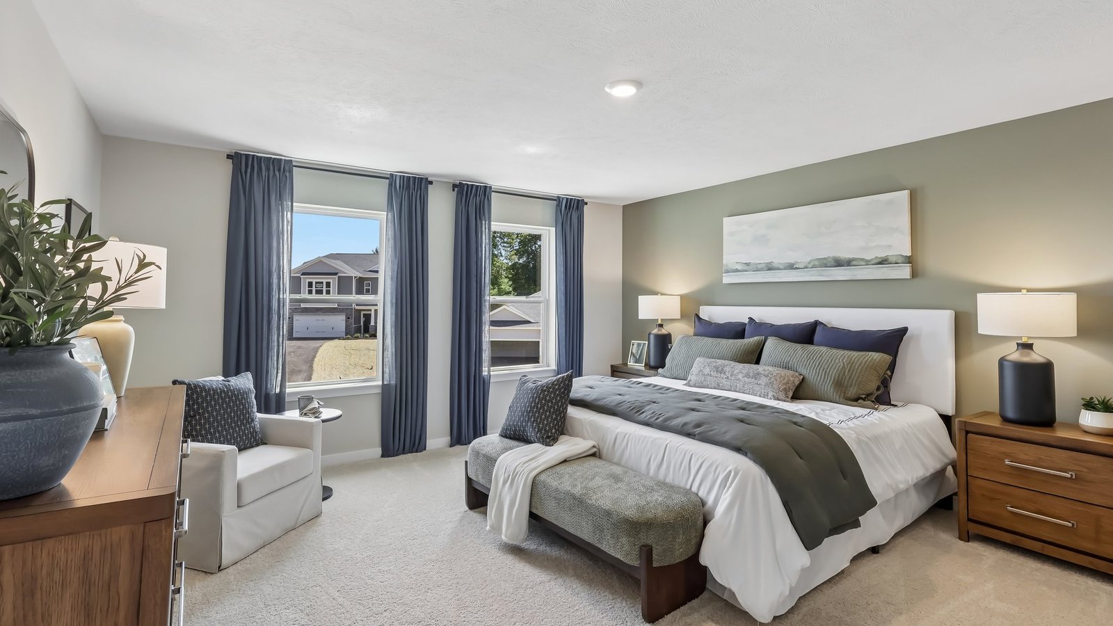 Primary bedroom suite built for relaxing