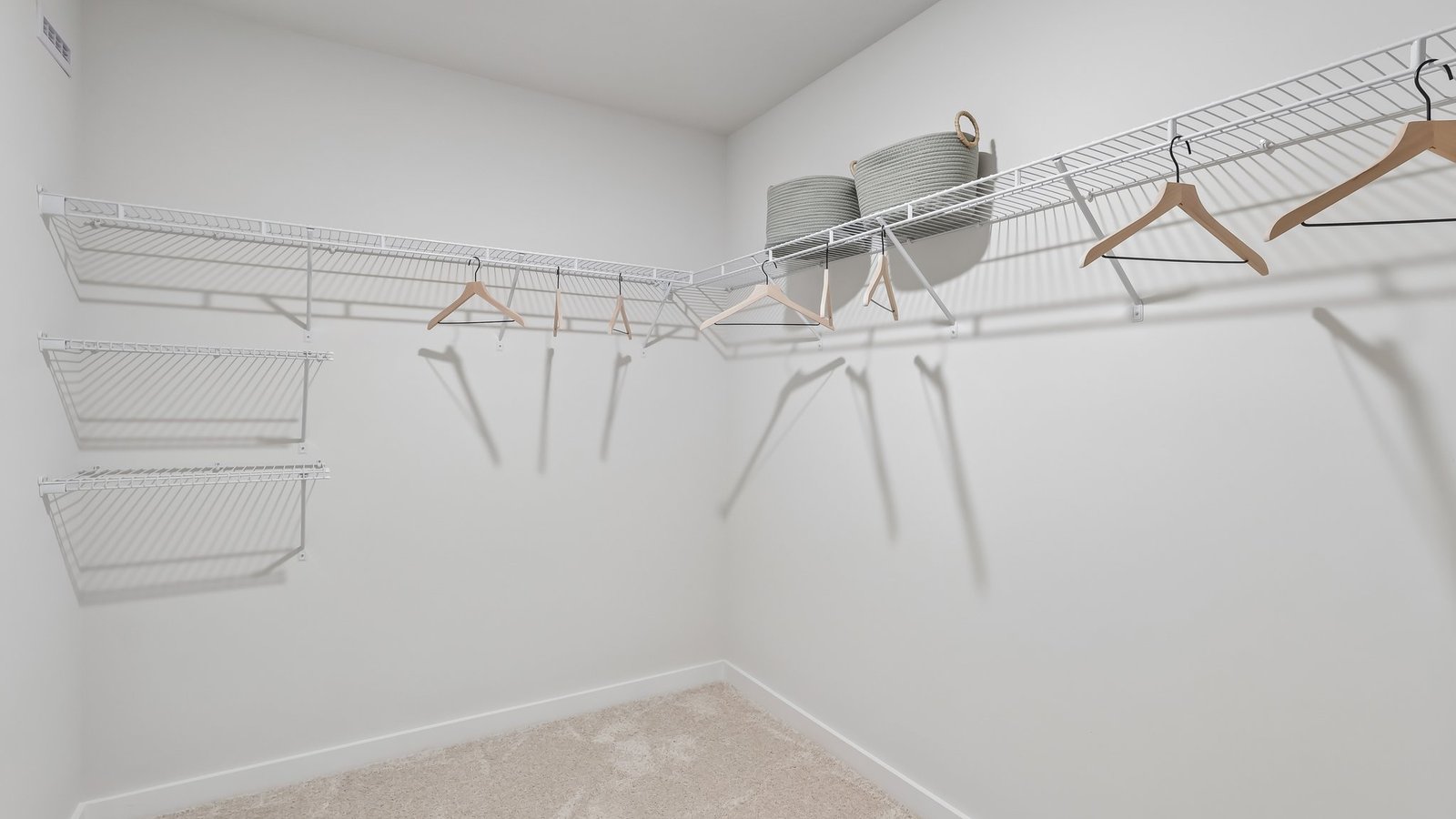 Large primary bedroom walk-in closet