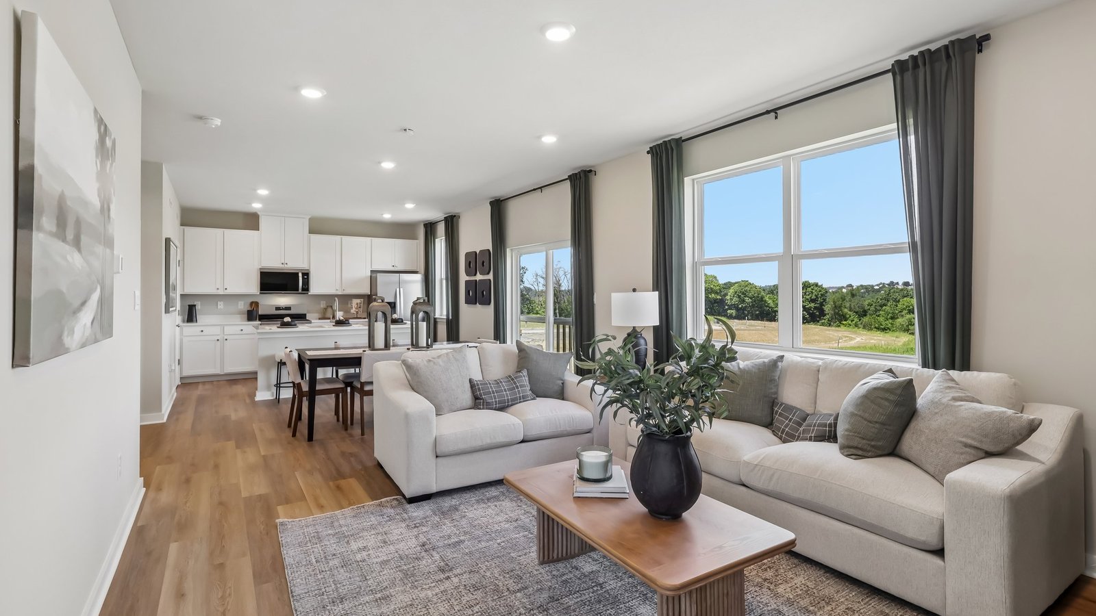 Living room open concept main level