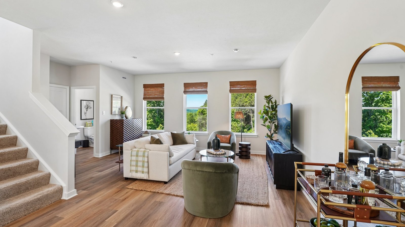 Open concept living area