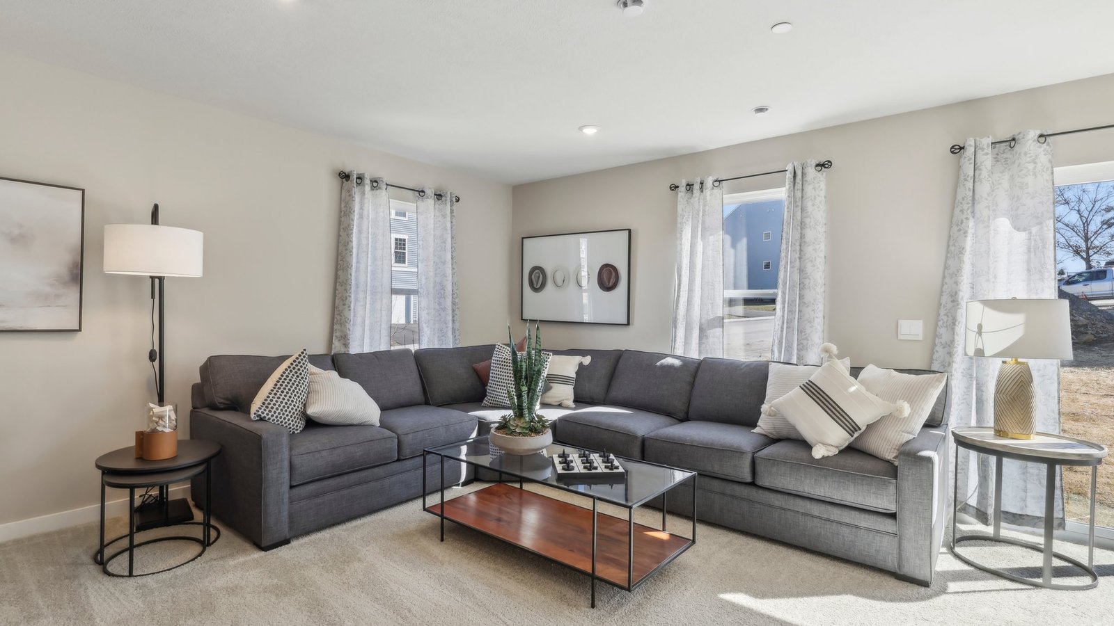 finished basement living space