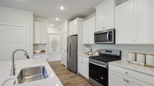 kitchen with stainless steel appliances