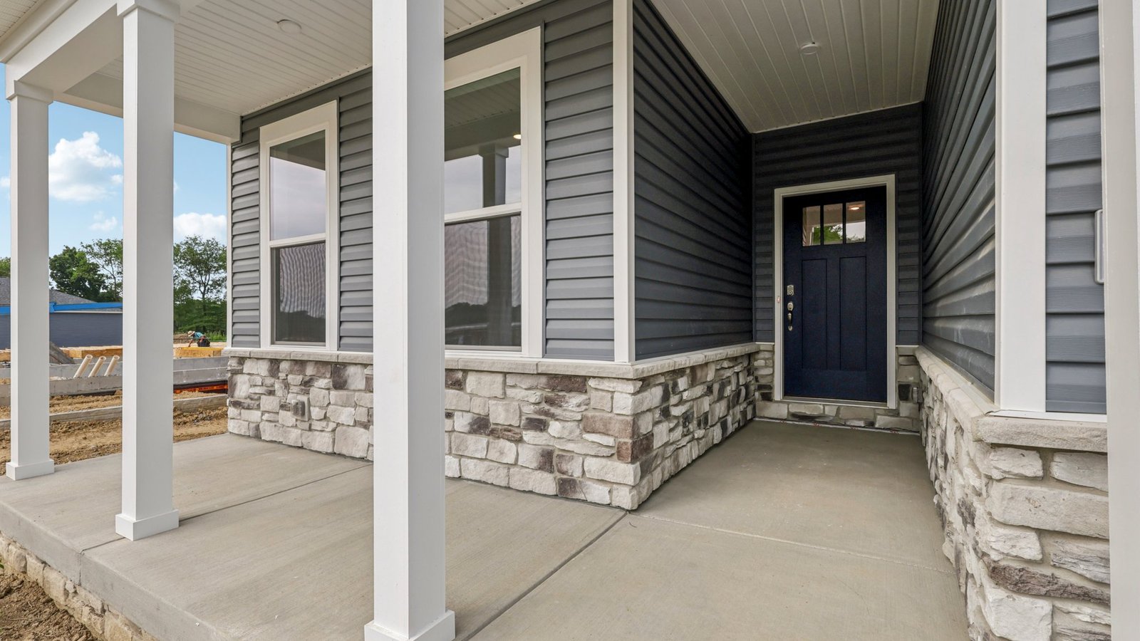 Front door to house