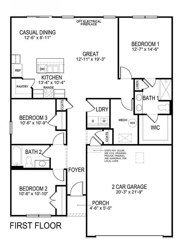 Floorplan-No Basement