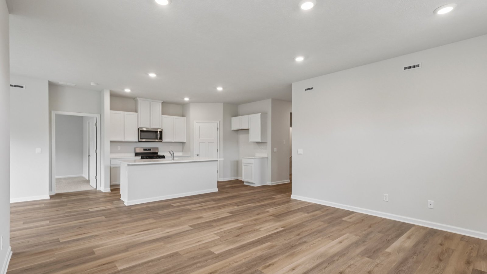 kitchen into living space