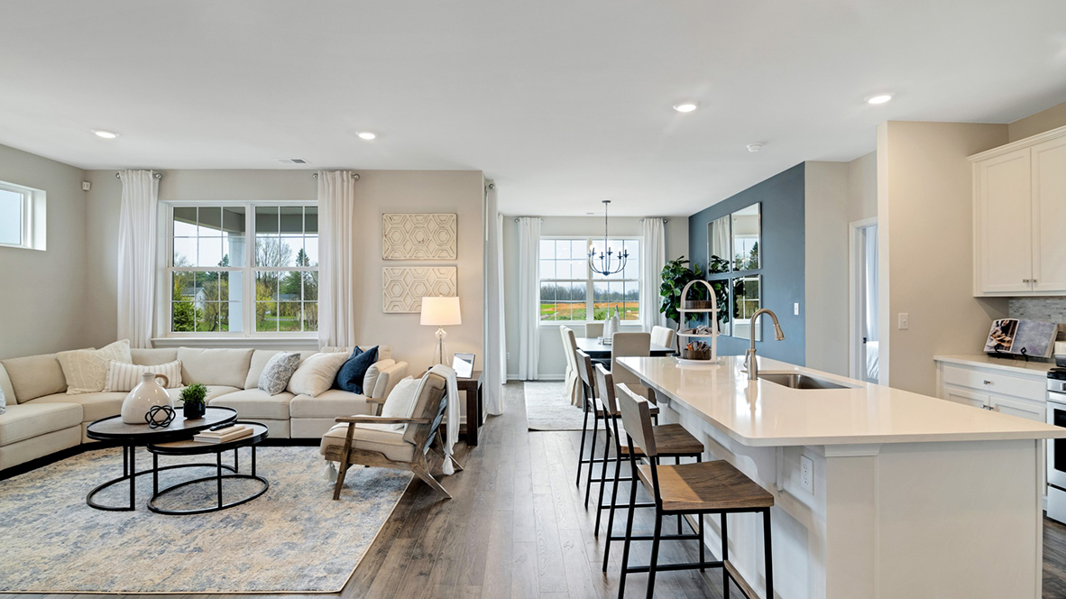 open concept living area