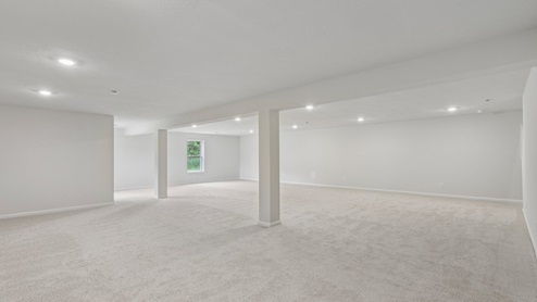 Finished lower level