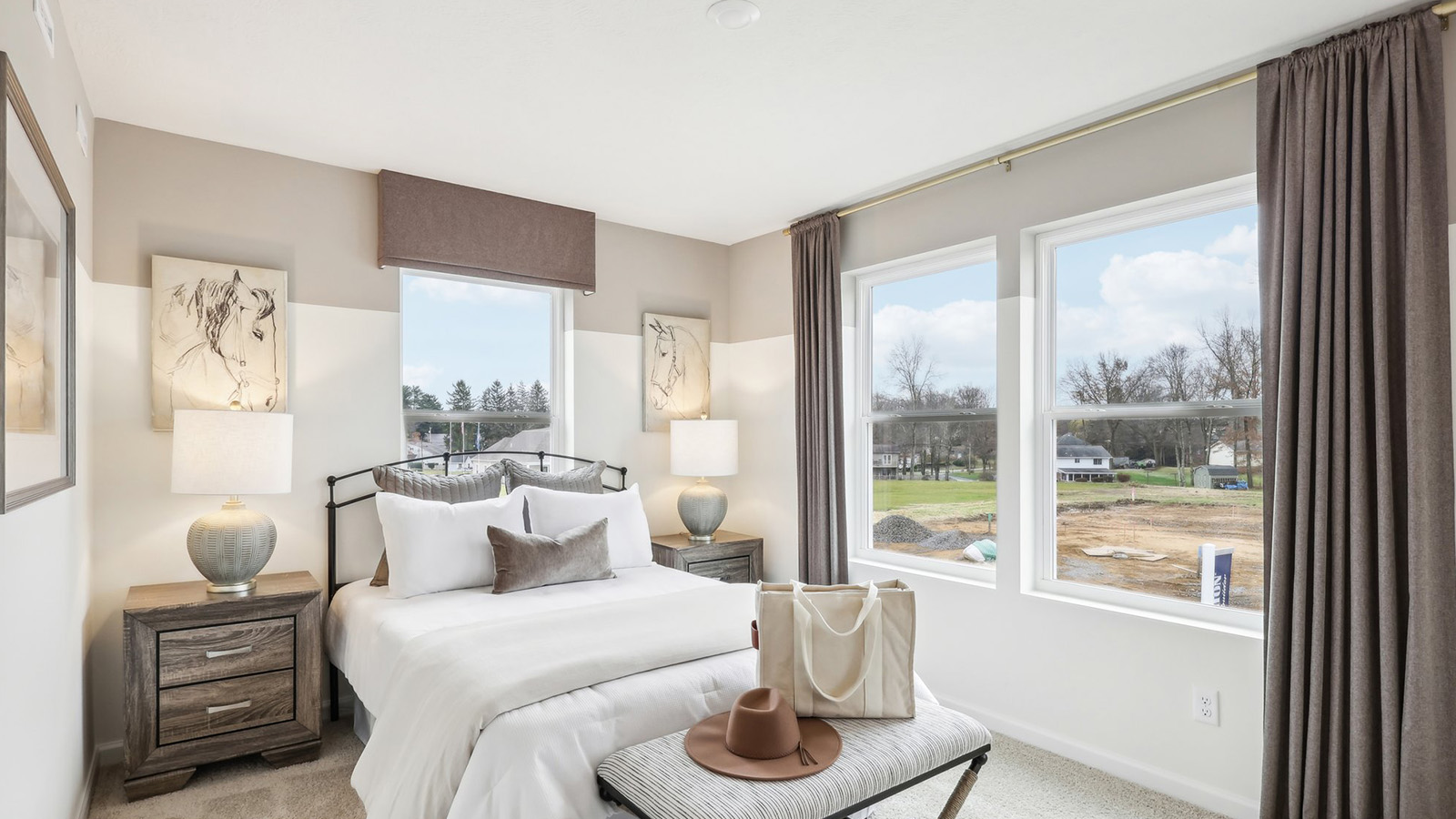 Secondary bedroom with windows