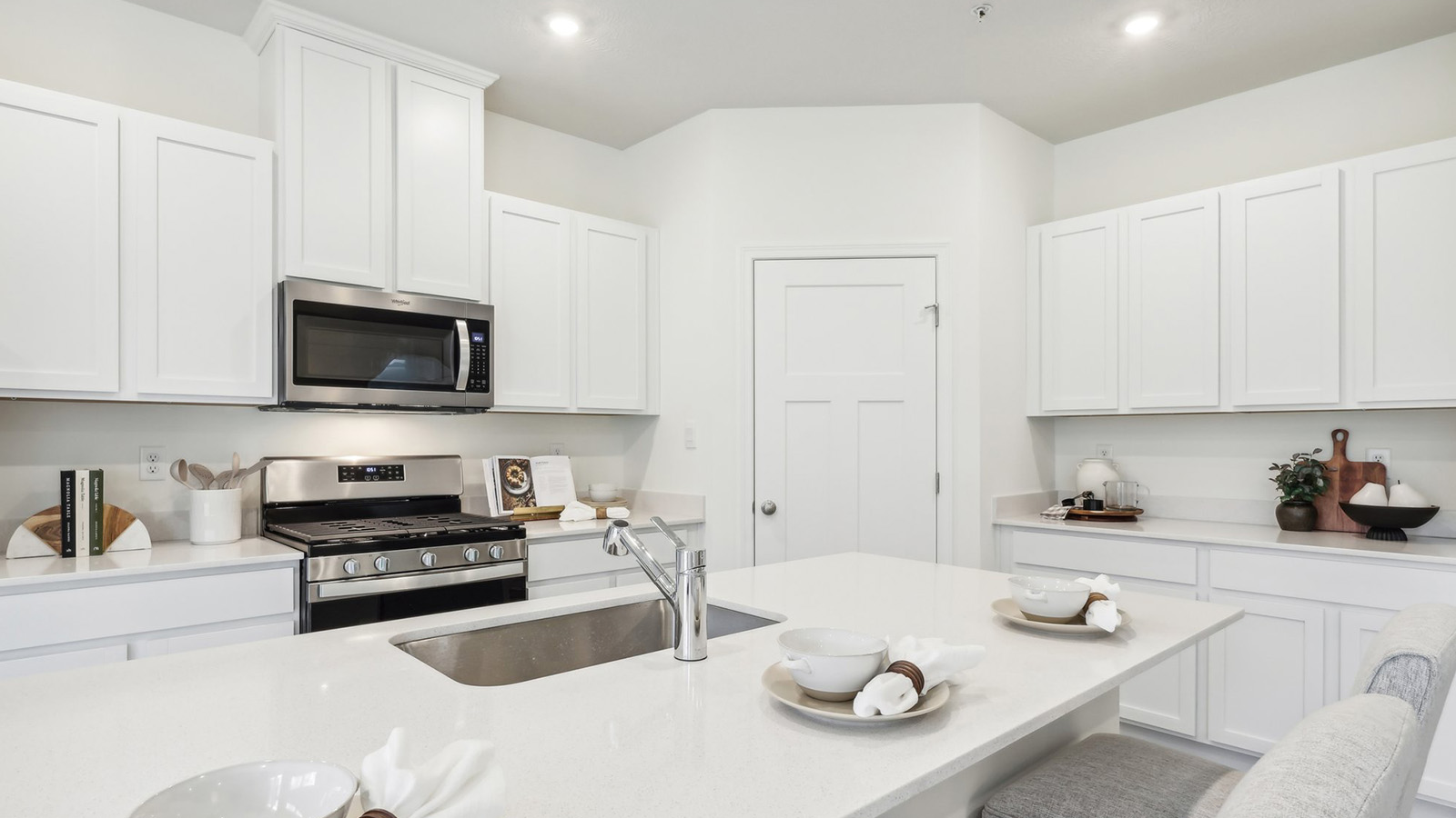 kitchen with coffee bar