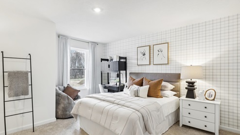 Secondary bedroom with large windows