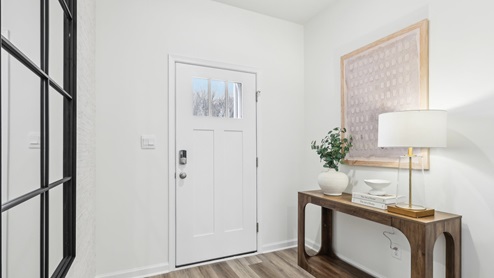 Entry way with side table
