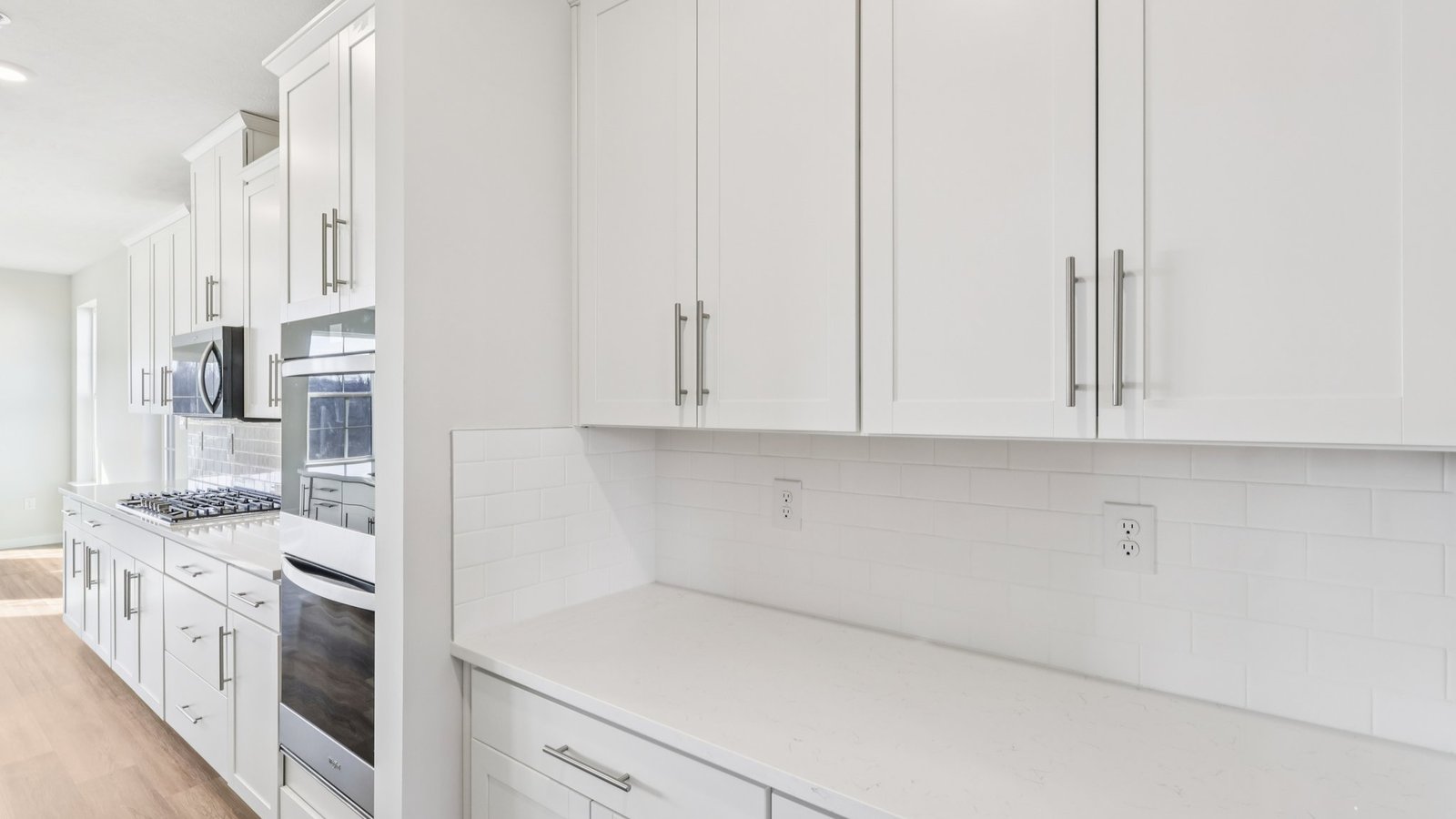 pantry area into kitchen