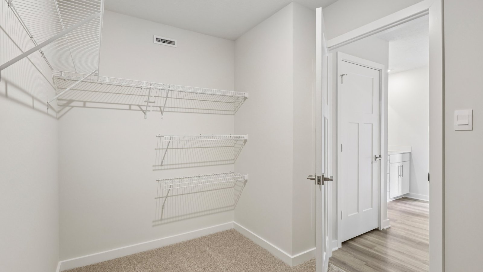 Primary walk in closet