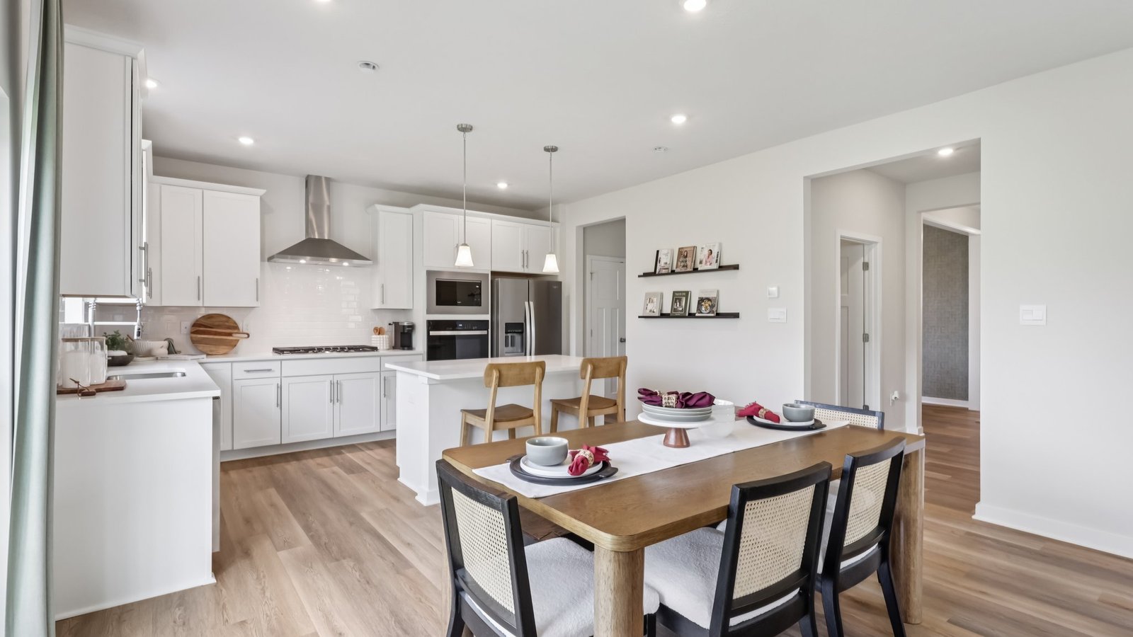 Casual dining off of kitchen