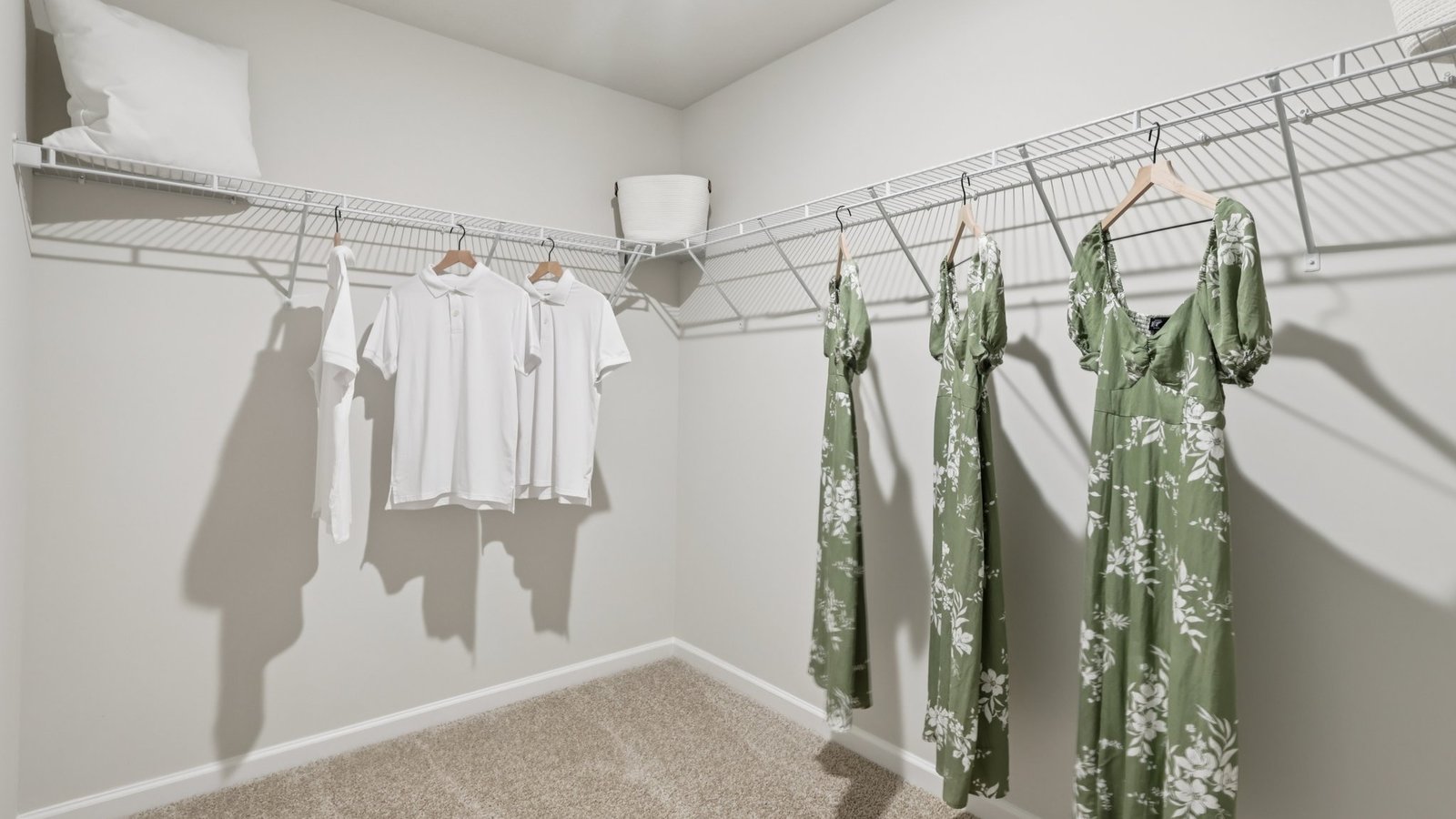 Primary bedroom walk-in closet