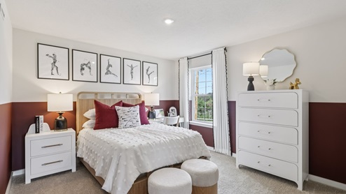 Secondary bedroom with window