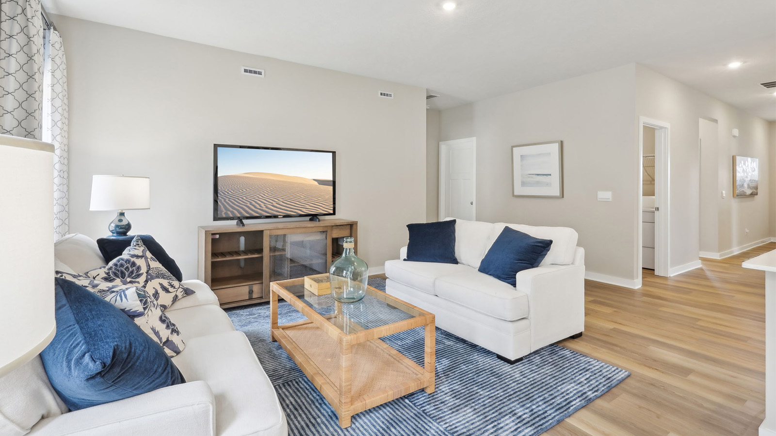 Living room off of entry