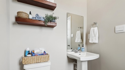 Main level half bath