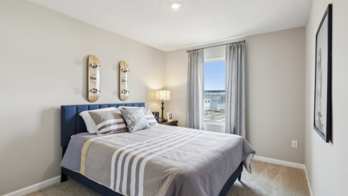 Secondary bedroom with large window