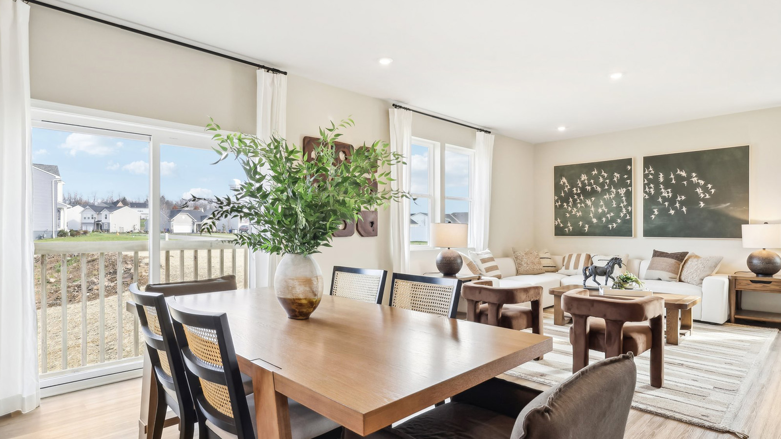 dining area off living room