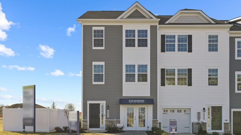 exterior of Lafayette townhome