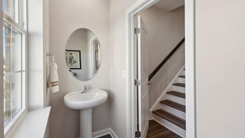 main level half bath