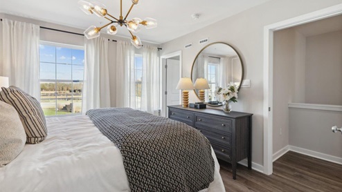 primary suite with large closet