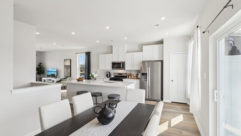 Dining area off of kitchen