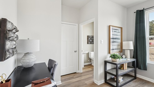 Half bath and bonus area off of living room