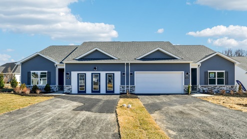 Exterior of Hamilton duplex building