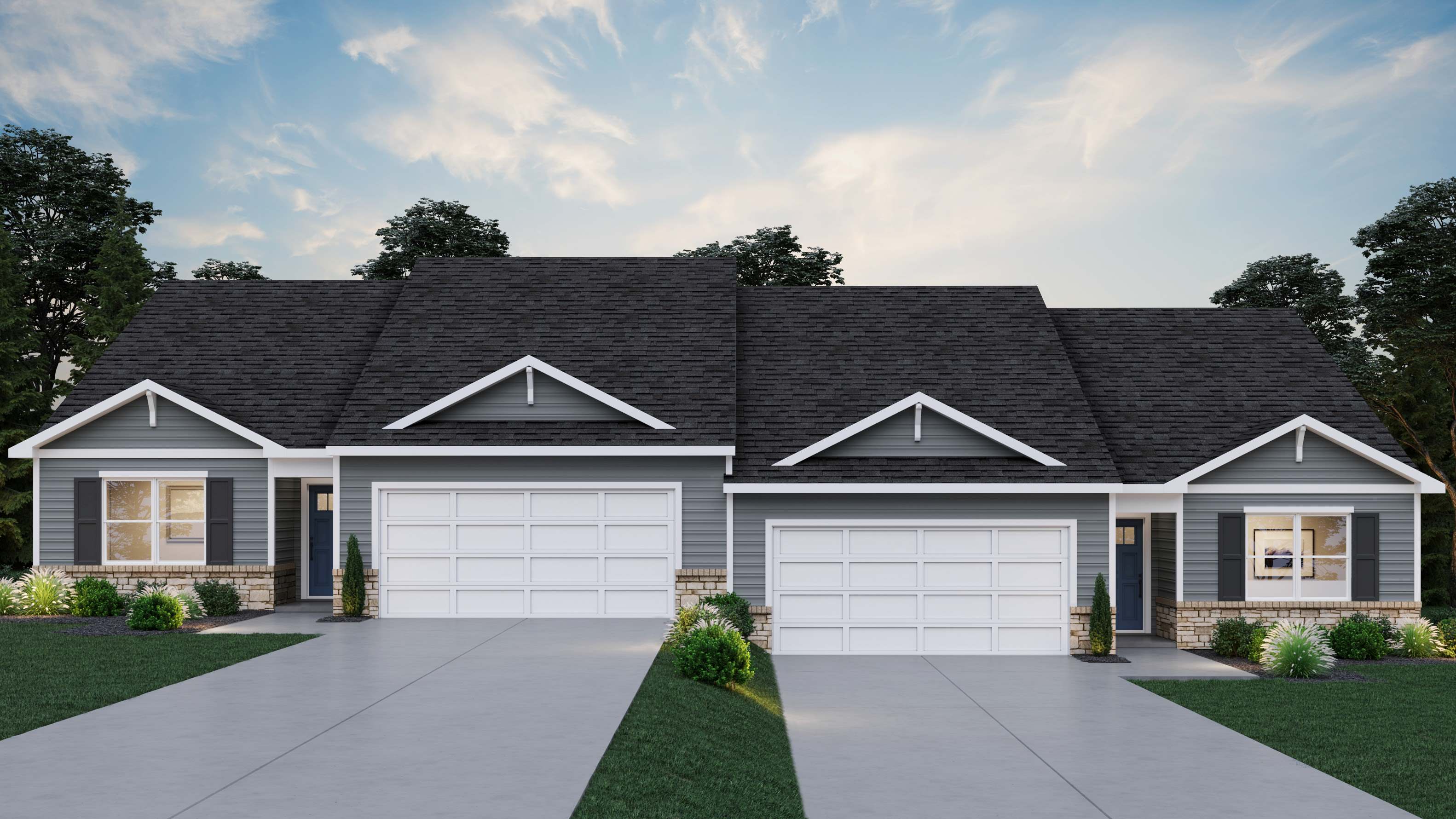 Hamilton Duplex exterior rendeirng