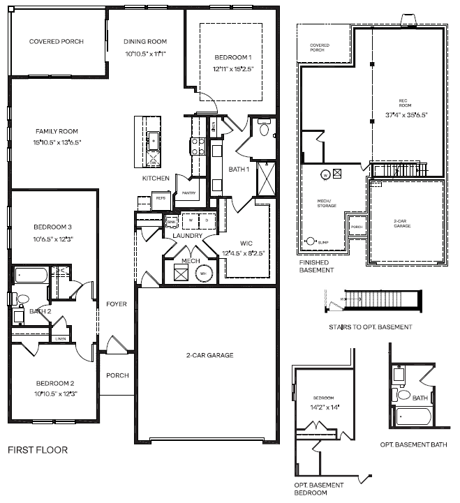 combined - optional basement
