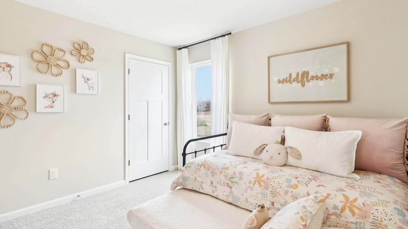 Secondary bedroom with window