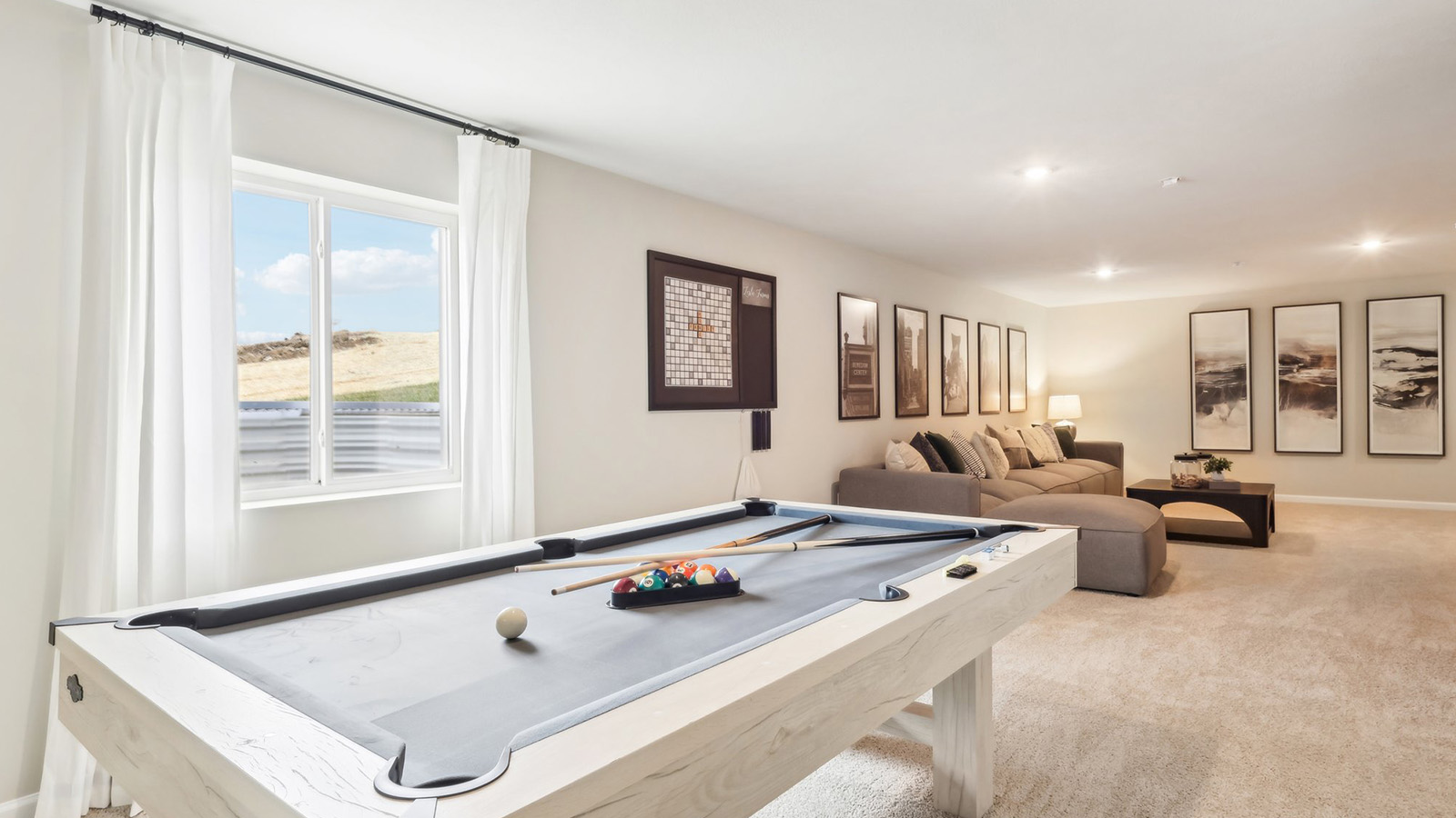 Finished lower level