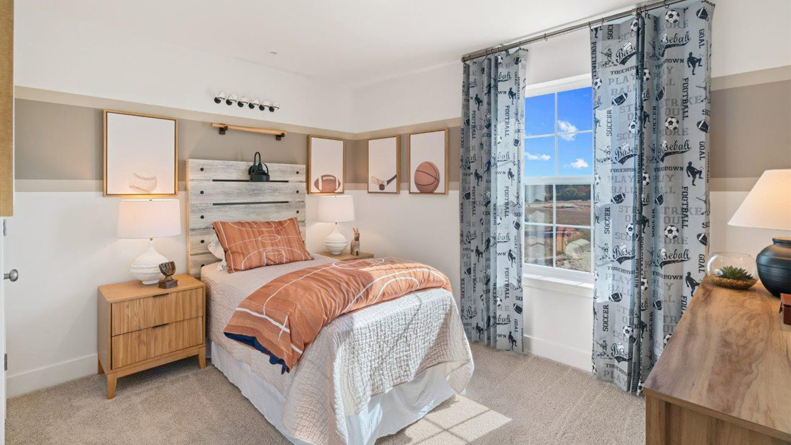 Smaller secondary bedroom with window