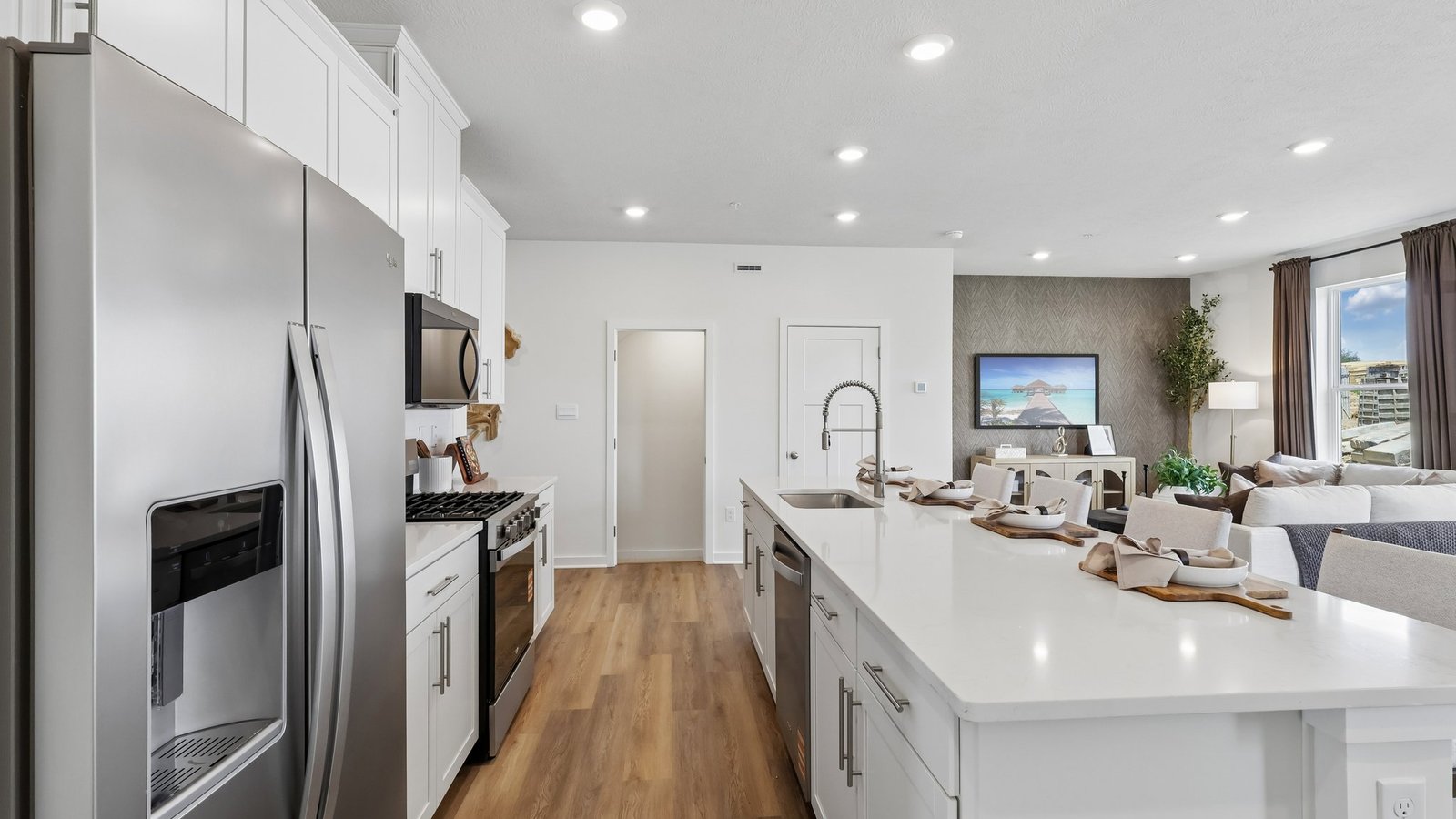 Kitchen with island