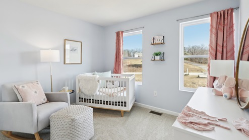 Second bedroom with two windows