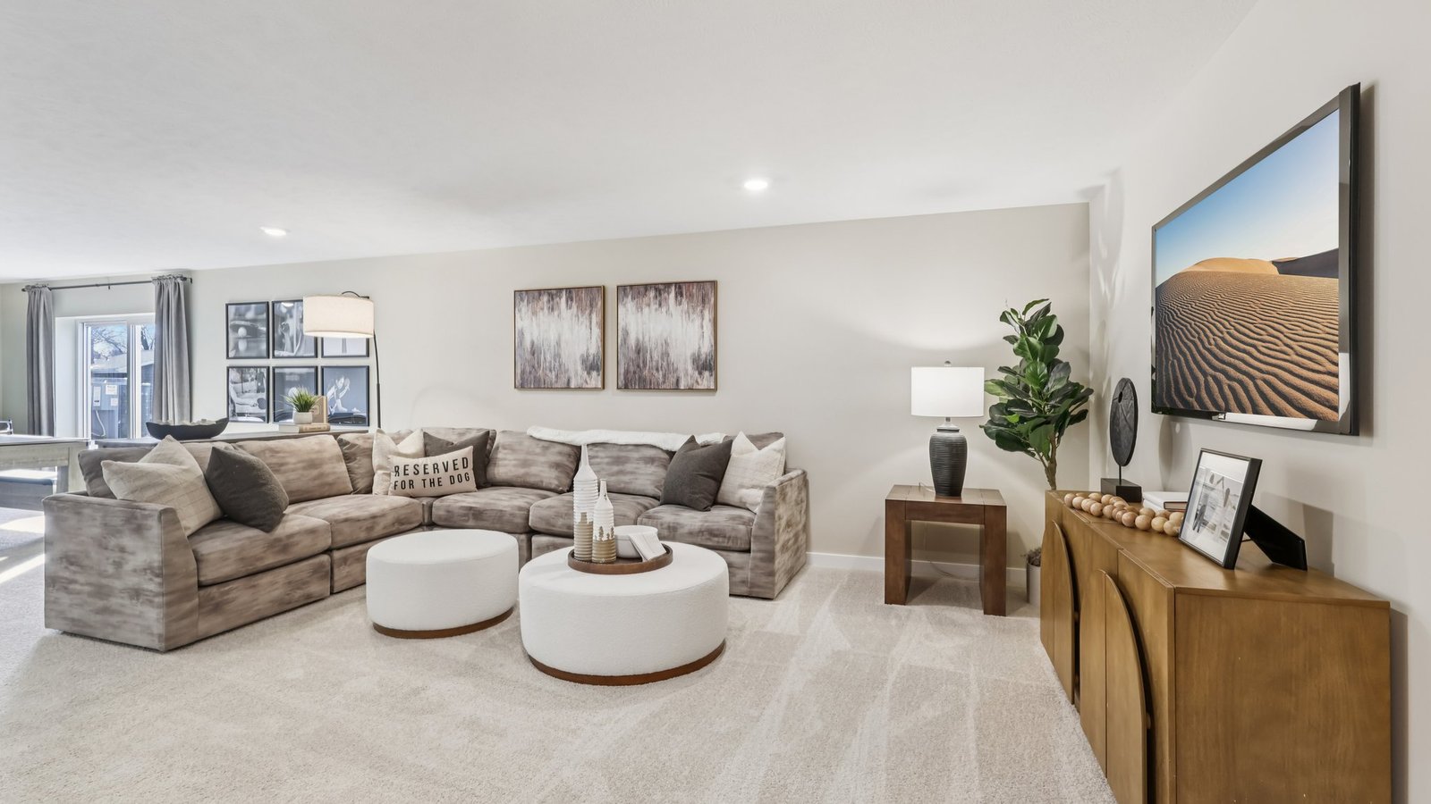 Galen large finished rec room