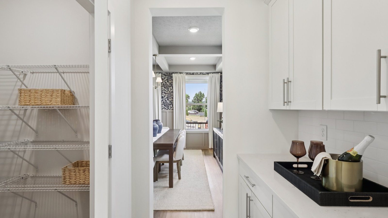 Spacious kitchen pantry