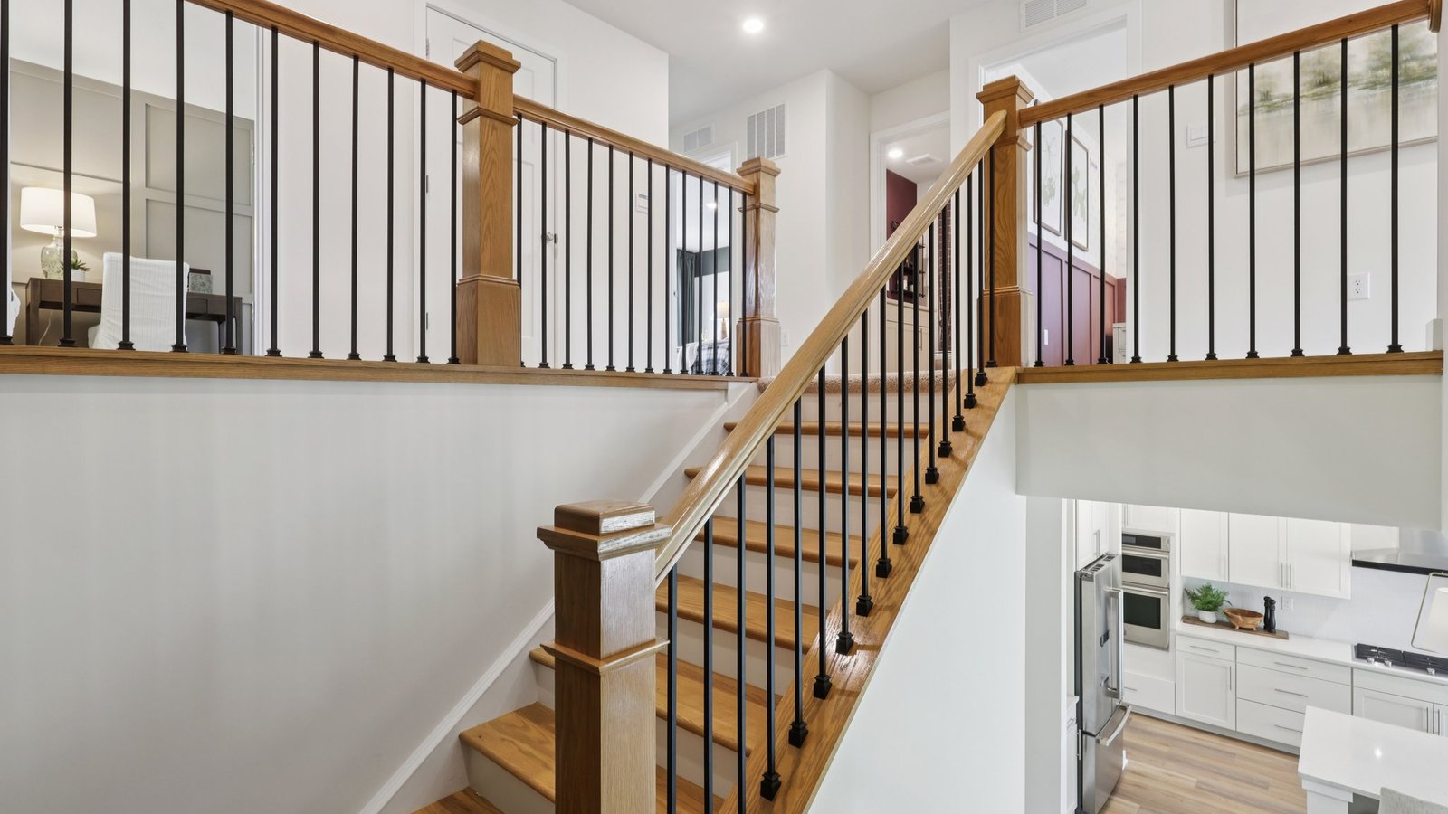 Steps leading to the second floor