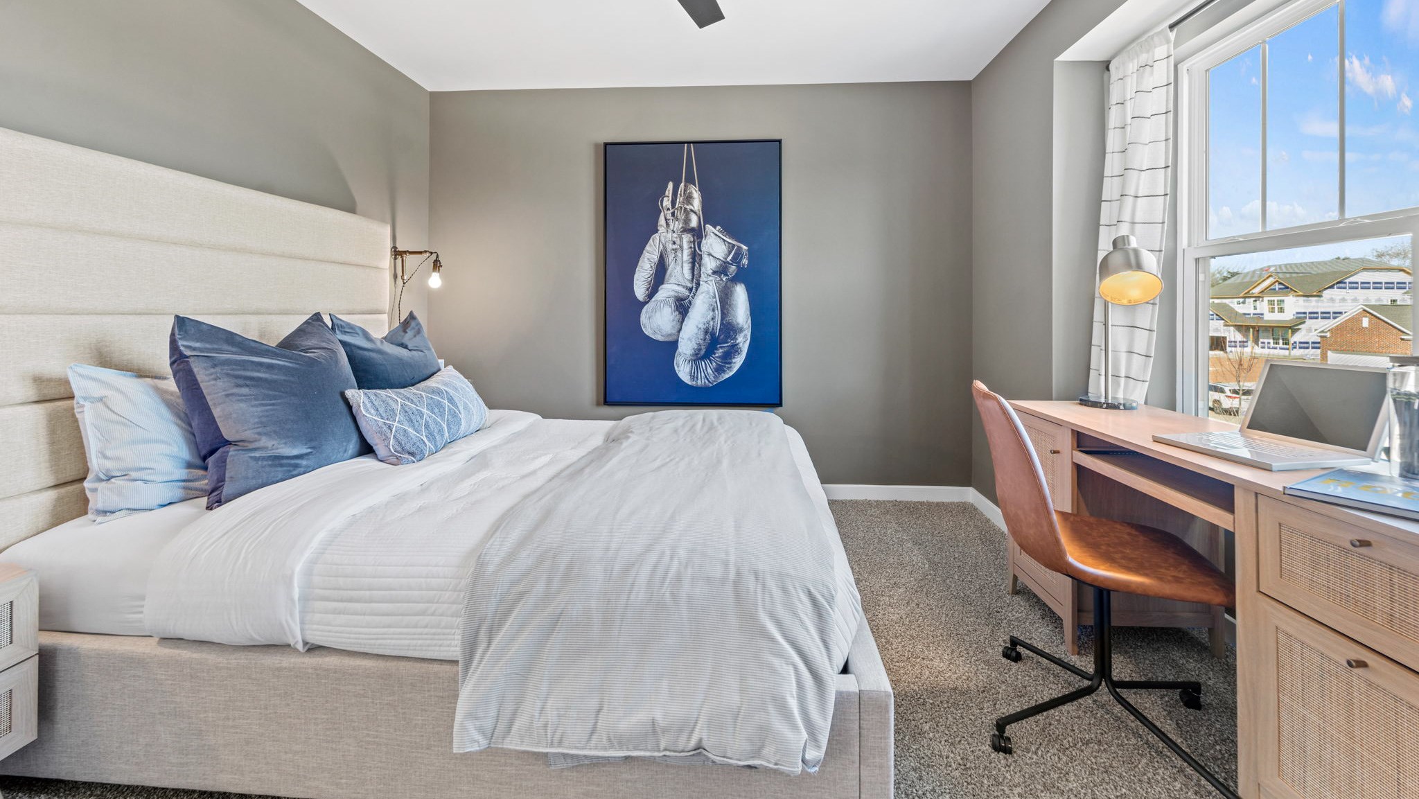 Second bedroom with large window